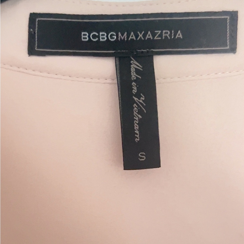 BCBG Maxazria Blush Blouse Size Small